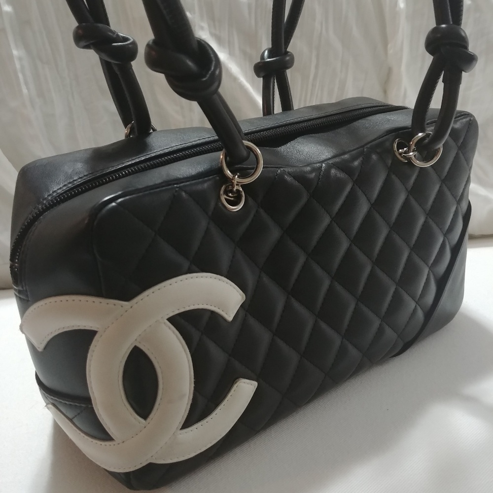 Brand New Chanel Cambon Lambskin Bowler Bag